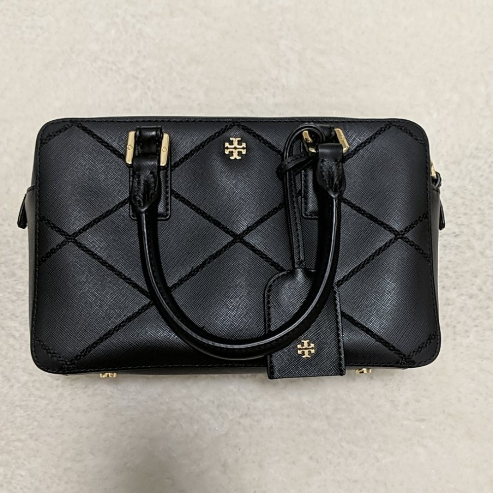 Tory Burch Robinson Stitched Small Square Satchel
